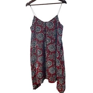 Madewell Floral Print Cami Dress‎ Sleeveless Red Casual Summer Mini